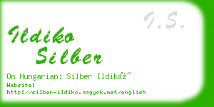 ildiko silber business card